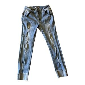 Encore Size 11 Distressed Ankle Cuff Jeans – Medium Wash #2